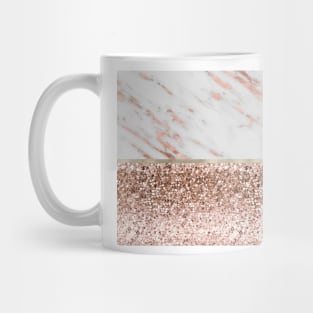 Warm chromatic - rose gold marble Mug